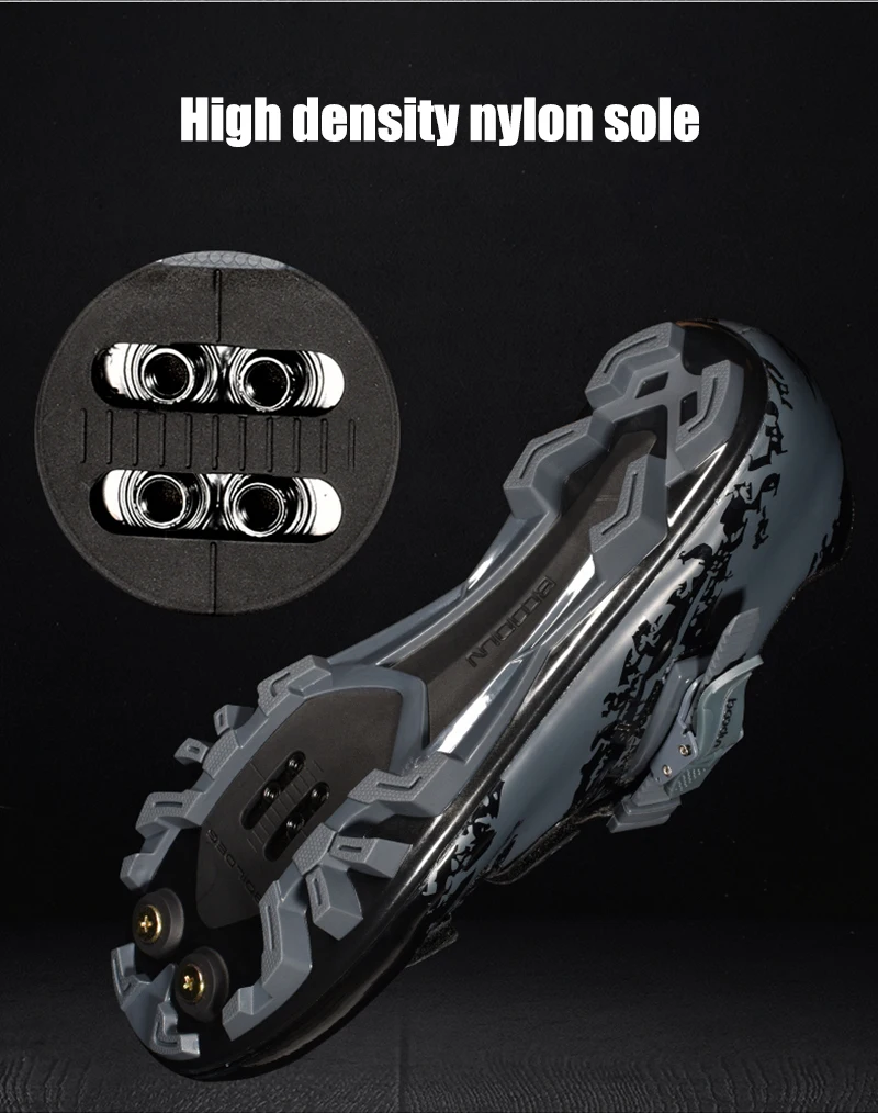 BOODUN sapatilha ciclismo mtb Cycling Shoes add SPD Pedal set Men sneakers mountain Bike Bicycle Self-Locking Athletic Shoes