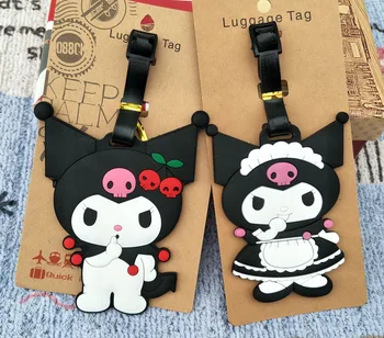 

IVYYE Kuromi Anime Travel Accessories Luggage Tag Suitcase ID Address Portable Tags Holder Baggage Labels New