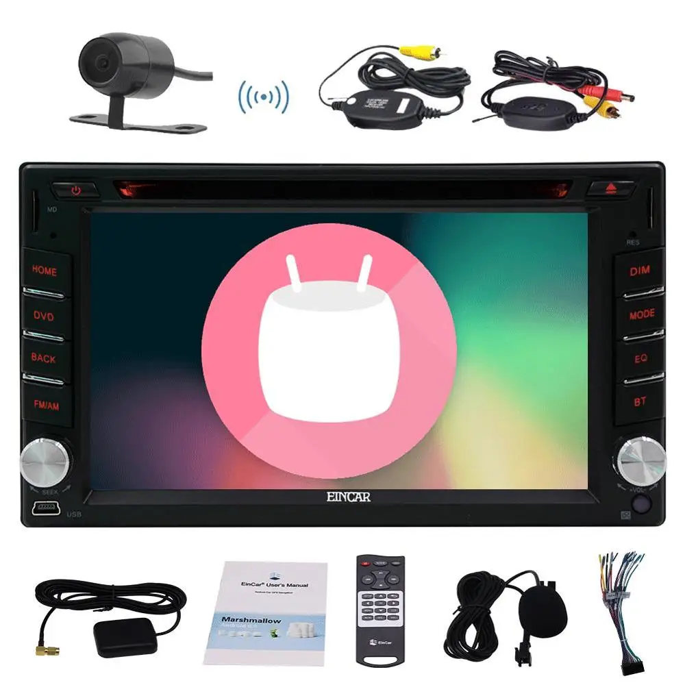 Flash Deal Car double 2din autoradio 2din android 6.0 car dvd player stereo GPS Navigation WIFI+Bluetooth+Radio+3G+TV (Option) Free Map CAM 2