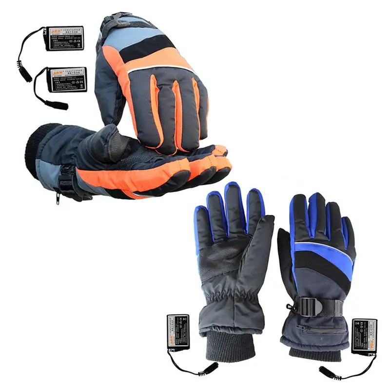 

2000mAh Outdoor Warm USB Electric Rechargeable Heating Gloves Windproof Waterproof Skiing Heating Finger Keeping Warm