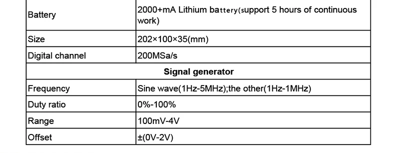 JINHAN JDS2023 портативный осциллограф 20 МГц 1 канал цифрового хранения двухканальный 200 м Sa/s