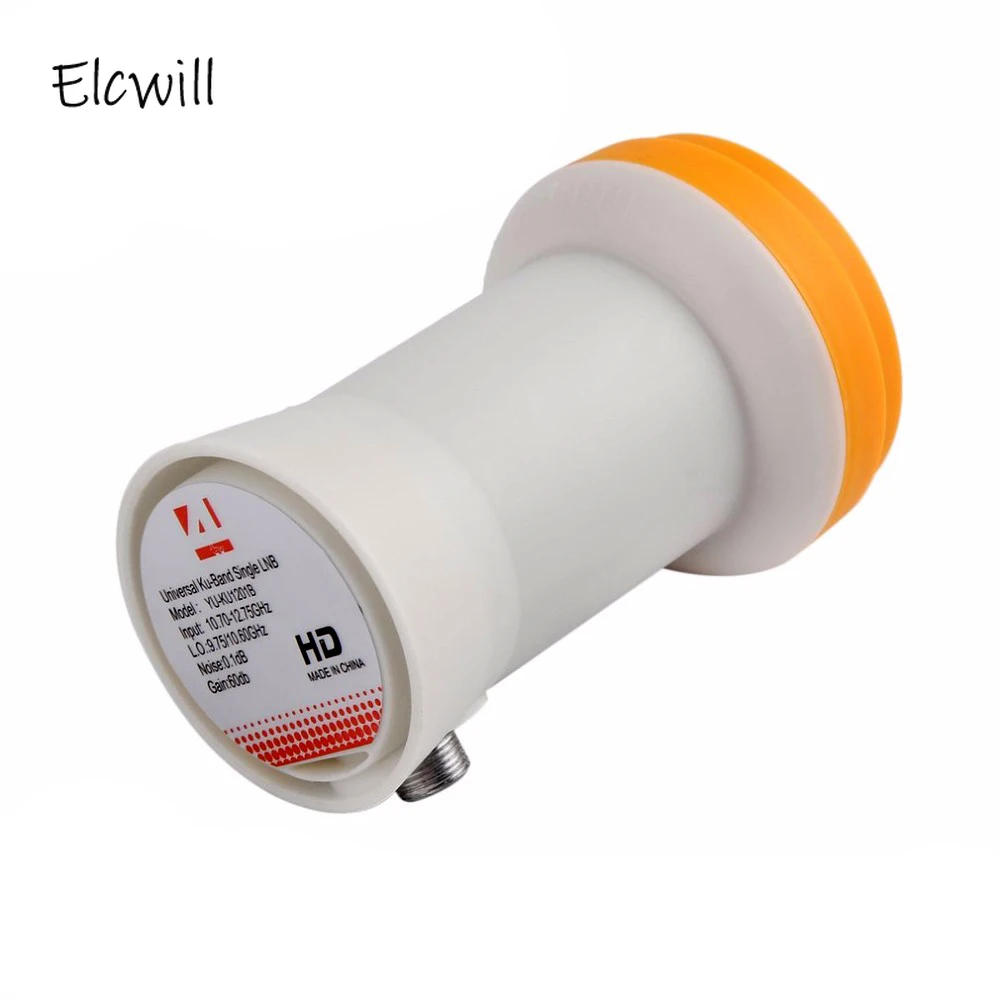 Universal HD Ku-Band Single LNB Dual Low Bnad 9.75/10.6GHZ High Band 60db Satellite Receiver