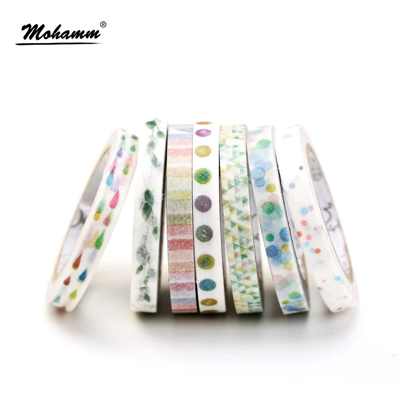 

Creative Colorful Flower Plants Decorative Adhesive Tape Masking Washi Tape DIY Scrapbooking Sticker Label School Office Supply