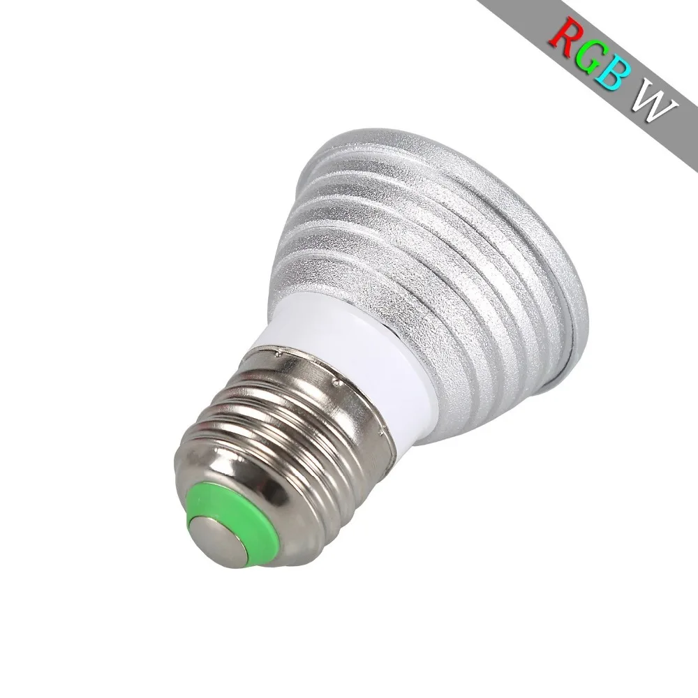 

10Pcs 3W RGB LED Spot Lighting E27 Dimmable light 16 colour High Tech LED Lamp Spot light + IR remote control Free shipping