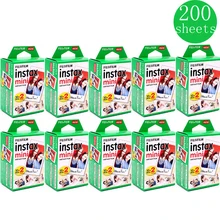 10-200 листов Fuji Fujifilm instax mini 9 8 с белыми краями, цветные пленки для камеры instax