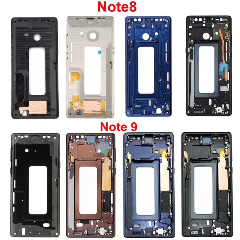 

For Samsung Note8 Note9 Housing Middle Frame Bezel Plate Cover Repair For Samsung Galaxy Note 8 N950 N950F Note 9 N960 Cover