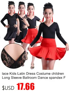Платье для латинских танцев с кисточками для девочек; платье для латинских танцев, сальсы, детей, спандекса, бахрома; Детские бальные юбки; платья для самбы, танго, ча-ча; костюм