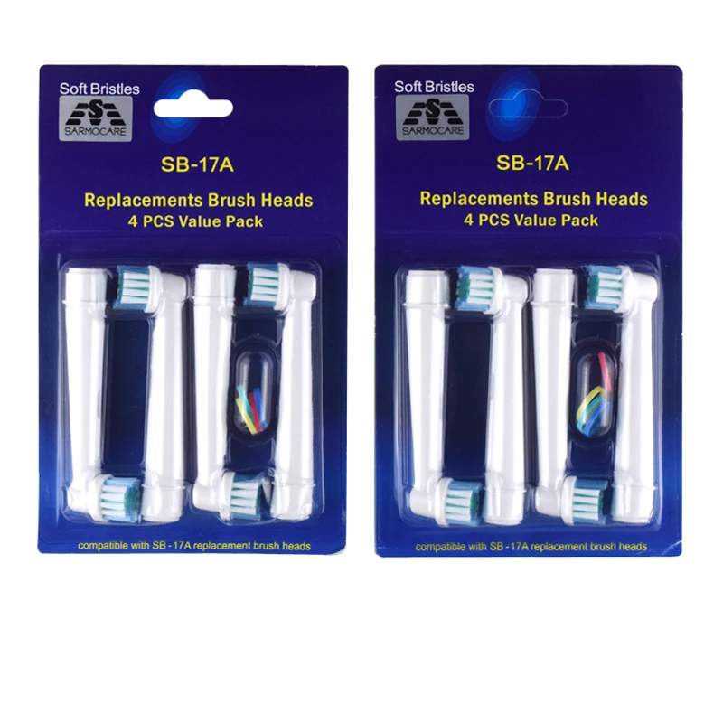 

4pcs/pack SB-17A Cleaning Electric Toothbrush Brush Heads SB-17A Electric Toothbrush Replacement Oral B