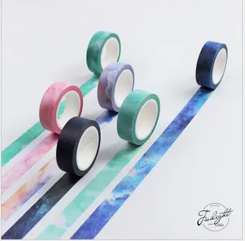 

Japan Creative sky colour Adhesive Tape Scrapbooking DIY School supplies Office Supplies WJ0626