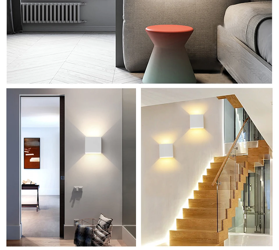 EeeToo Bedroom Wall Night Light Lamp 7W COB Chip LED Night Light Children Indoor Lighting AC 90-265V White Night Lamp for Home (7)