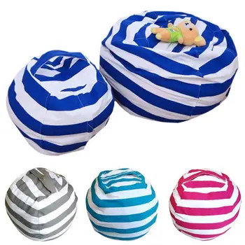 

New Creative Modern Canvas Travel Bag Large Capacity Bag Storage Stuffed Animal Bean Bag Portable Kids Clothes Toy Bags