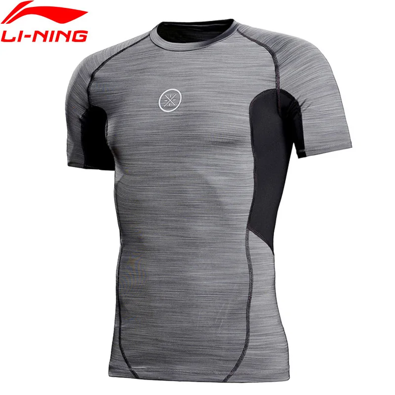 Li-Ning Для мужчин Майки спортивные Tight Fit 88% полиэстер 12% спандекс быстросохнущая
