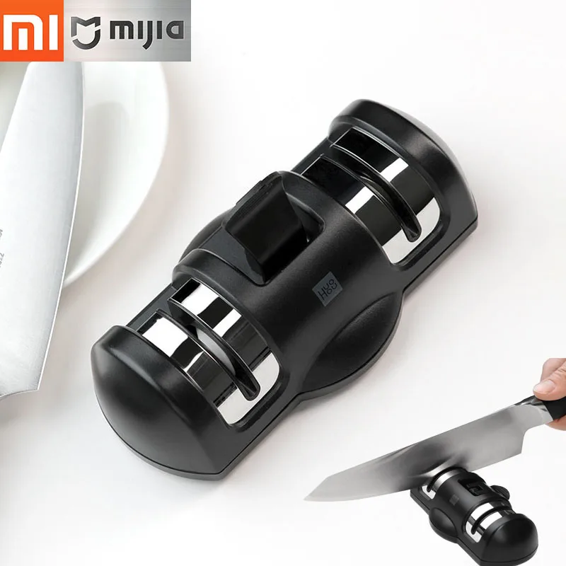 Точилка Xiaomi Mijia HUOHOU HU0045 с двойным колесом точильные Точилки для ножей инструмент