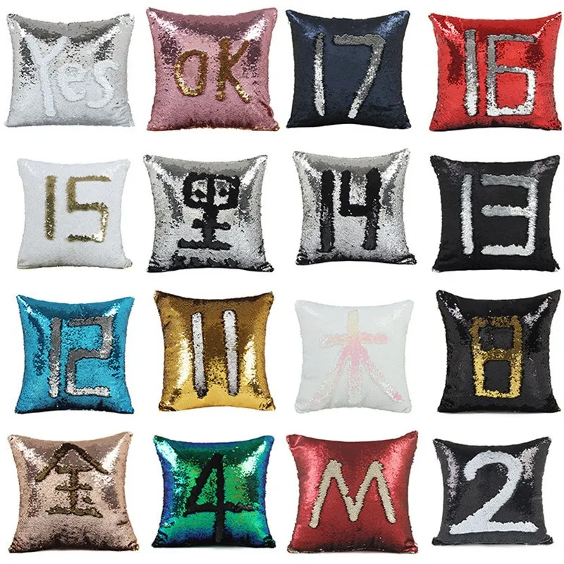 Горячая Распродажа 40x40 см диванные подушки с блестками|cushion cover|sofa cushion coversequin throw