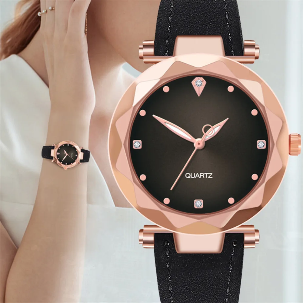 Женские кварцевые часы с кожаным ремешком повседневные браслет reloj mujer montre femme хит