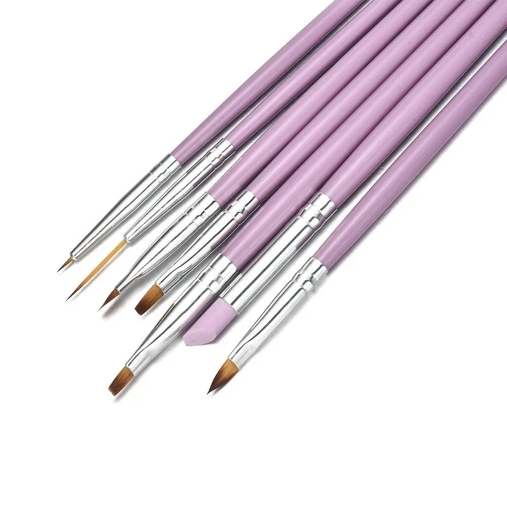 7Pcs High Quality Professional Acrylic Liquid For Nail Acrylic Nail Art Pen Tips UV Builder Gel Painting Brush Manicure Set Hot 7Pcs High Quality Professional Acrylic Liquid For Nail Acrylic Nail Art Pen Tips UV Builder Gel Painting Brush Manicure Set Hot