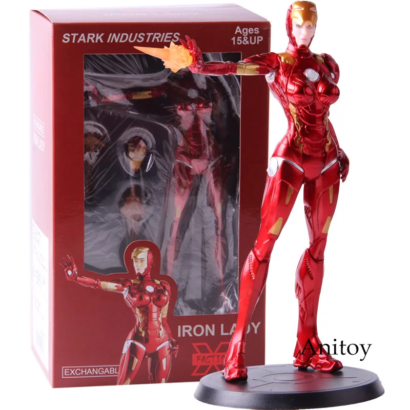 

Action Figure Iron Man Stark Industries Iron Lady Pepper Potts PVC Collectible Model Toy