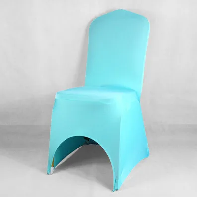 Tiffany Blue WedFavor 100 шт спандекс универсальные чехлы для стульев стрейч лайкра чехлы для стульев с галстуком-бабочкой для банкета свадебное украшение для гостиницы - Цвет: Tiffany Blue