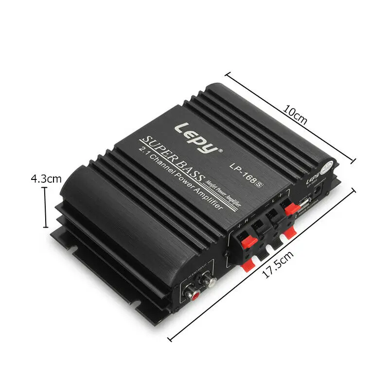 Lepy LP 168S домашний усилитель 2.1CH 2x45 Вт + 68 Выход сабвуфер аудио автомобильный HiFi