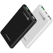 MOMAX IP60 QC 3.0 Quick Charger Power Bank Dual USB 10000mAh Power Bank with QC3.0 Output