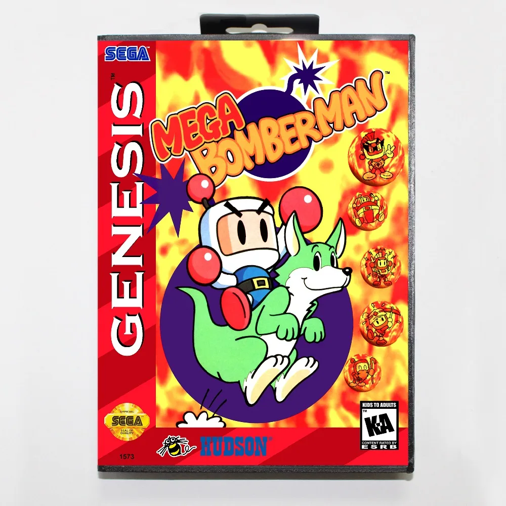 Новая 16 битная игровая карта MD mega bomberman с розничной коробкой для системы Sega genesis|mega
