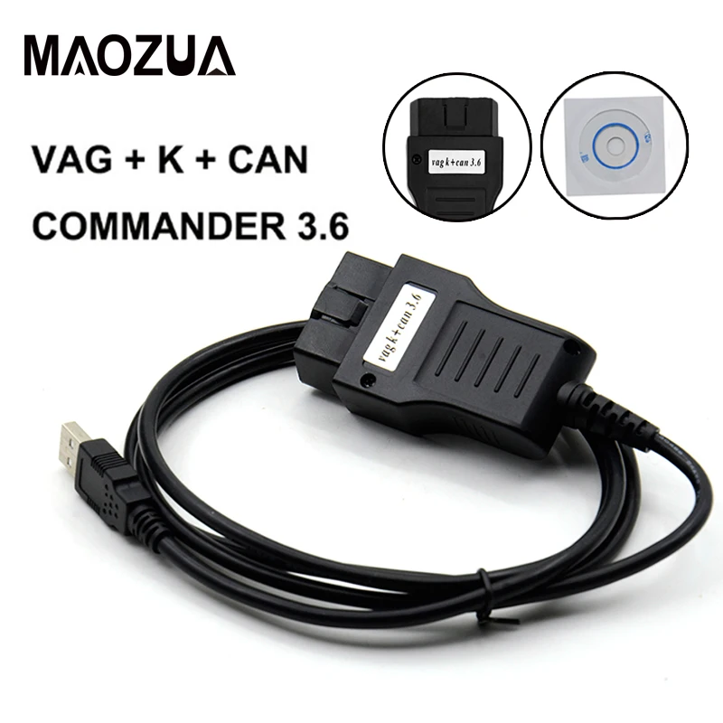 

Maozua VAG K+CAN Commander 3.6 OBD2 Diagnostic Interface Cable For VW/AUDI VAG Diagnostic Tool Vag K Can Commander 3.6