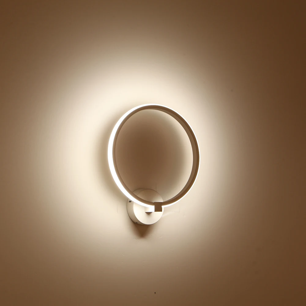 

Modern Nordic Design White Black Led Wall Light Lamp Sconces Fixtures for Loft Decor Bedroom Home Stairs