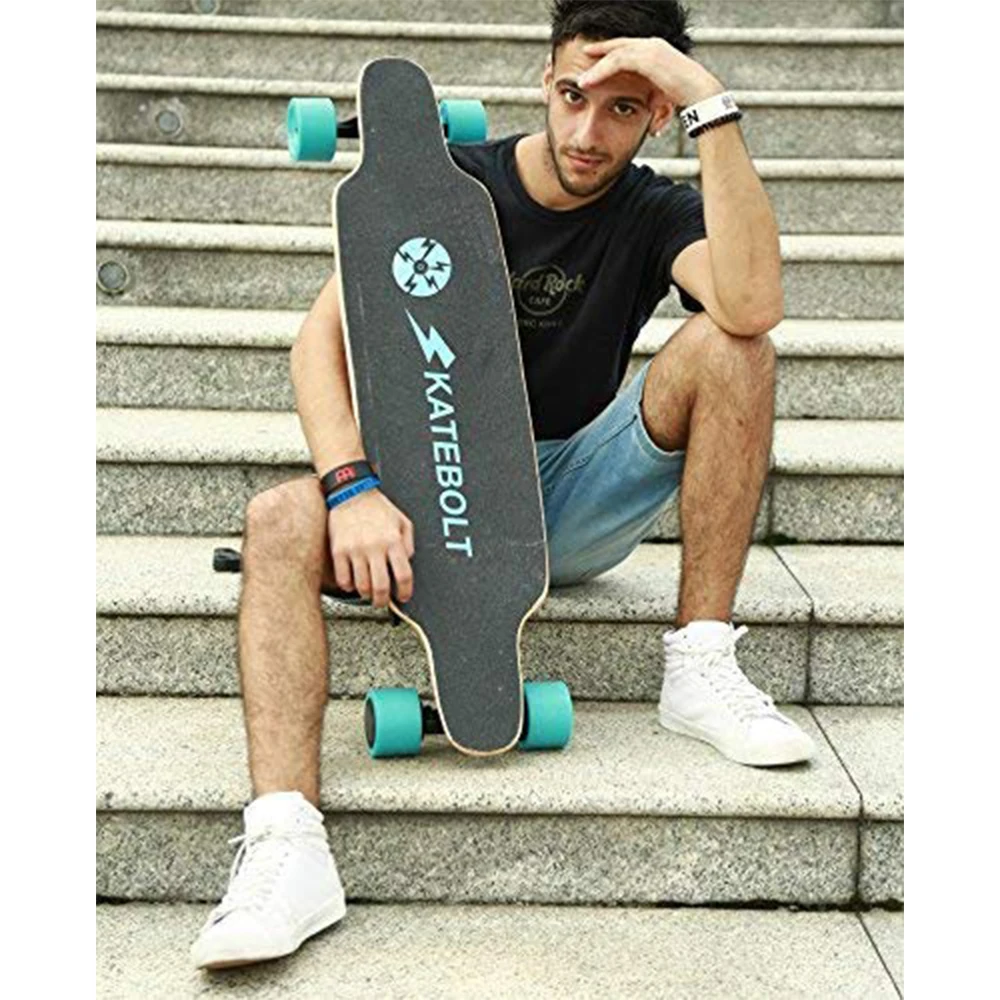 Cyrusher SKATEBOLT S3 Breeze Электрический скейтборд два двигателя 14 км Диапазон 19 миль/ч с пульта дистанционного управления