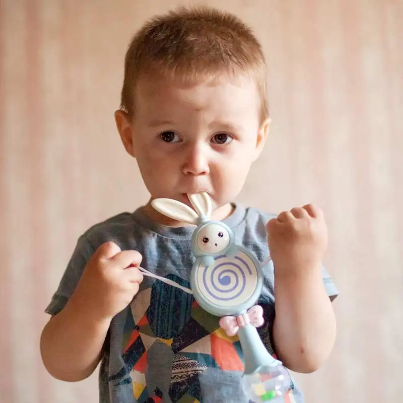 Rabbit Baby Rattles Mobiles Music Rhythm Light Hand Bed Bell Soft Teether Education 0-12 Months Toy for Newborn Gift BEI JESS Rabbit Baby Rattles Mobiles Music Rhythm Light Hand Bed Bell Soft Teether Education 0-12 Months Toy for Newborn Gift BEI JESS
