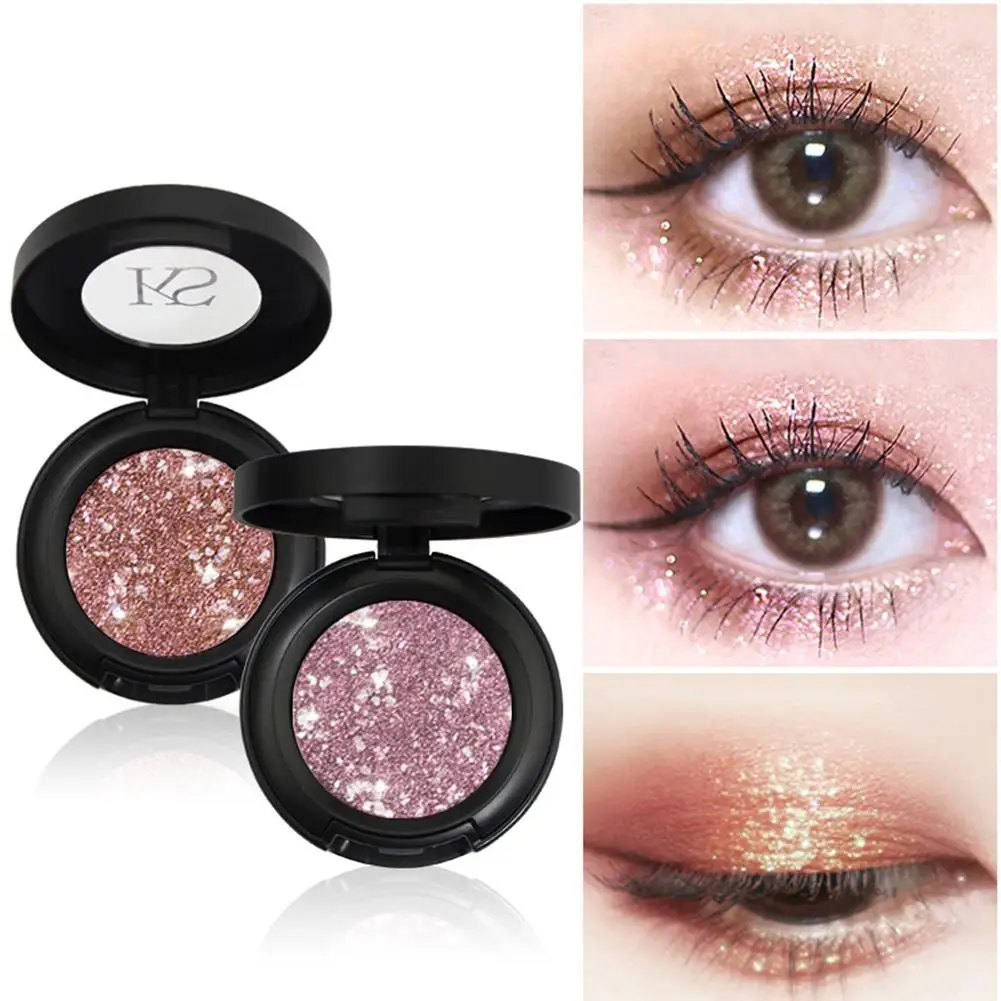 

2019 New Women's Waterproof Glitter Eyeshadow Powder Matte Pearlescent Non Smudge Makeup Eye Shadow Beauty