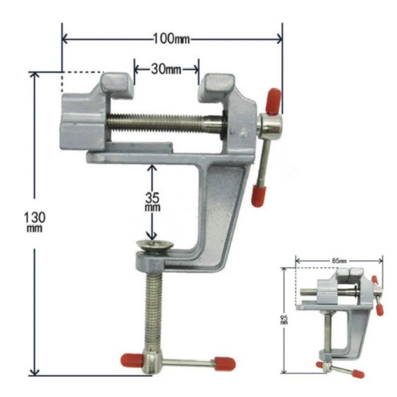 Мини Таблица вице алюминиевый сплав слесарные Bench Клещи для DIY Ювелирные изделия Craft Плесень Исправлена Repair Tool