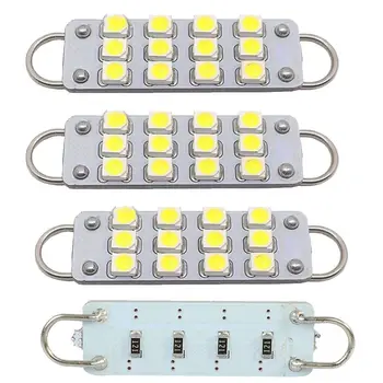 

EE support 4Pcs 44mm 1.73" 12 SMD Rigid Loop White Festoon LED Light Bulbs 561 562 567 564