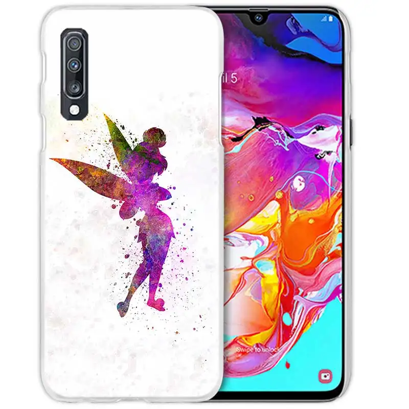 Венди Tinkerbell чехол для samsung Galaxy A50 A70 A20e A40 A30 A20 A10 A8 A6 плюс A9 A7 жесткий прозрачный чехол с держателем телефона Coque - Цвет: 03