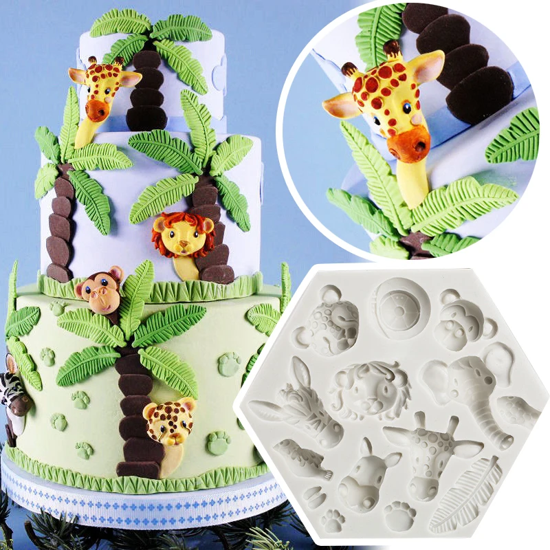 1 * 3D Animal Silicone Fondant Cake Mould Icing Sugarcraft Chocolate Mold  Tool Decor - AliExpress Home & Garden