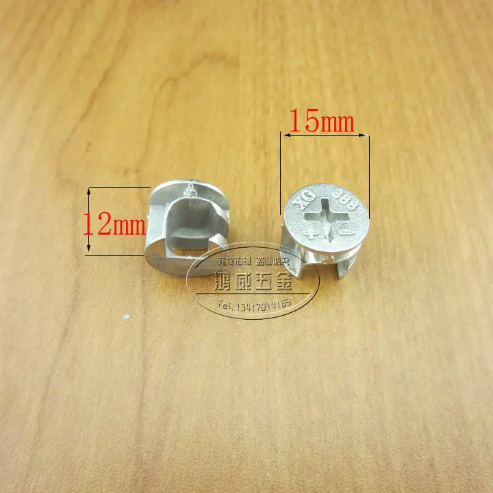 20 Sets Furniture Fastener 3-in-1 Connector M6 Connecting Screw + Locking Nut + Nylon Nut Furniture Cam Lock