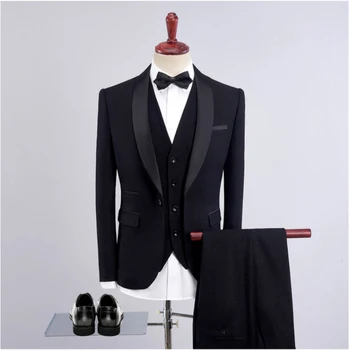 

2018 Men's Suits Customize Slim Fit Groom Tuxedo man mens jackets and coats mens tuxedo men suits for wedding costume homme