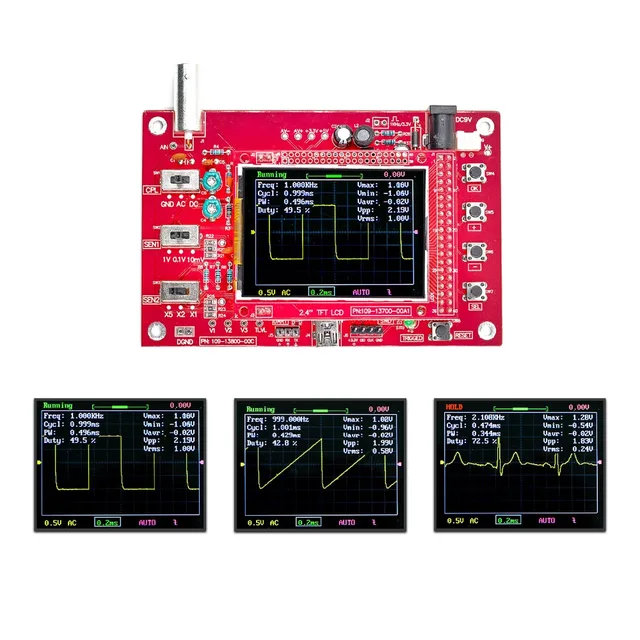 Special Offers Fully Assembled DSO FNIRSI-138 Open Source 2.4" TFT Digital Oscilloscope (1Msps) with FREE Probe