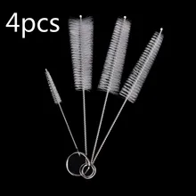 4 шт. соломенная Чистящая Щетка Нержавеющая сталь стирка питьевой соломы щетки щетка для чистки для бокалов бутылок Кофе Чай кружка