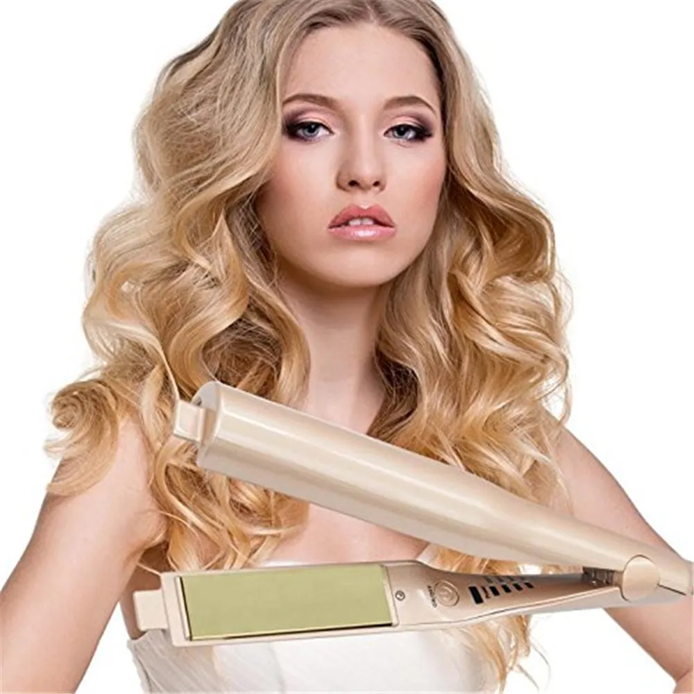 Hot Sale 2 in 1 Hair Straightening Pro Salon Hair Curling Curler
