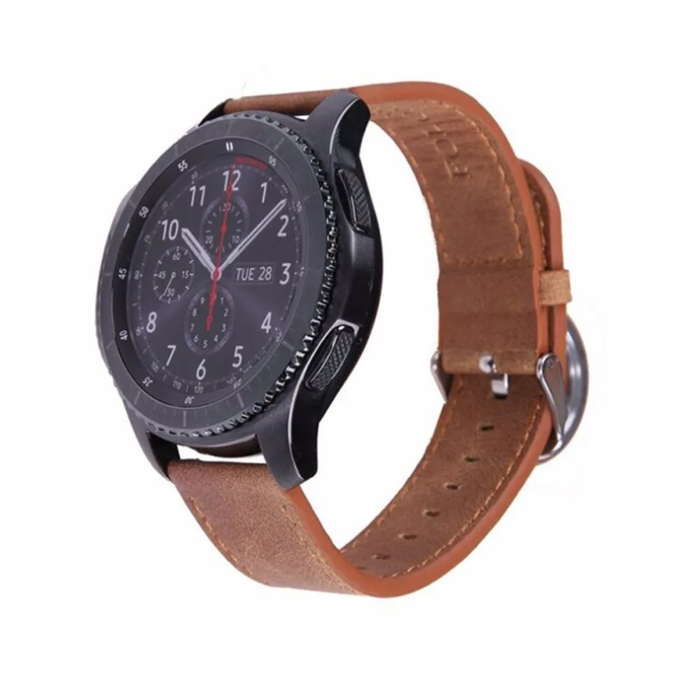 22 мм кожаный ремешок для samsung Galaxy watch 46 мм ремешок gear S3 Frontier band Браслет huawei часы GT ремешок gear S 3 Классический 46