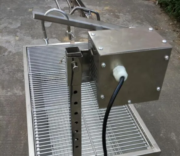 135cm Stainless Steel BBQ Pig Lamb Goat Chicken Spit Roaster Rotisserie Spit;Commercial Hog Roast Machine 4