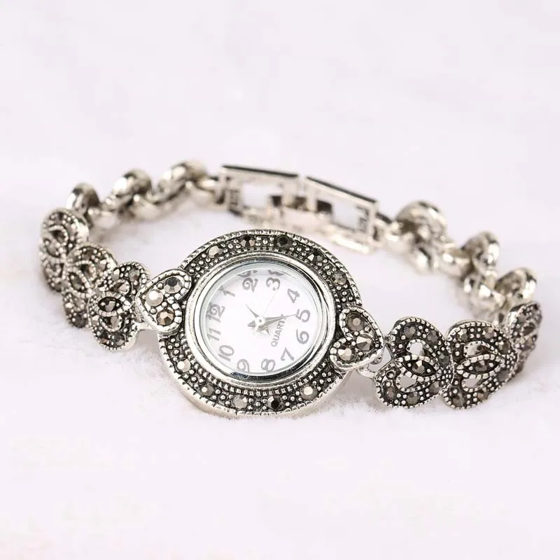 Fashion Designer Promotion Tibetan Silver + Bangles + 26% Crystal Bracelet Wristwatch bangle bracelet crystal bracelets For Women