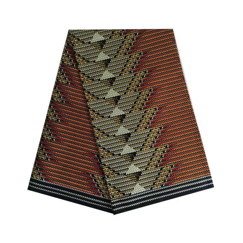 Воск Африканский ducth печать в ткани дышащее высшее качество, органика хлопок 6 ярдов V-L 616