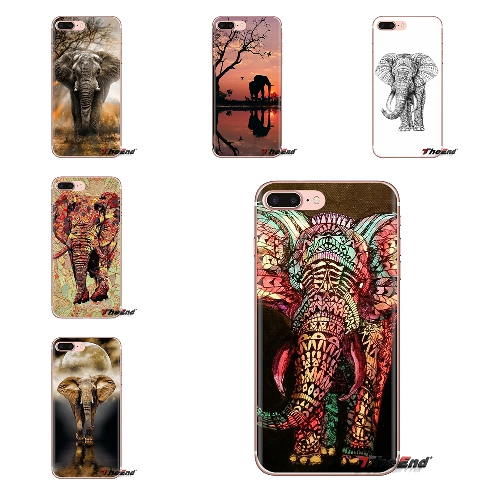 

For Xiaomi Redmi 4A S2 Note 3 3S 4 4X 5 Plus 6 7 6A Pro Pocophone F1 Totem Elephant Aztec Transparent Soft Shell Covers