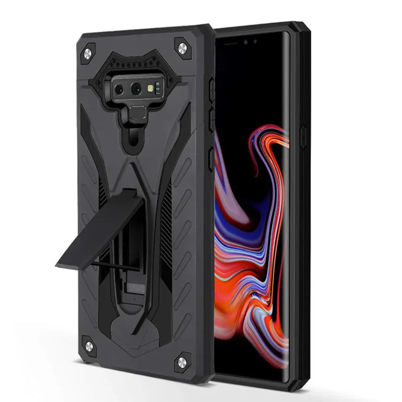 Dual Layer Shockproof Kickstand Case For Samsung Galaxy S10 E S9 S8 Plus S7 Edge Note 9 8 5 Heavy Duty Protection Armor Cover