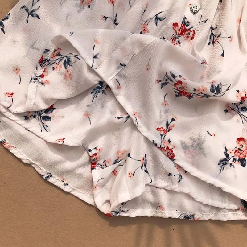 Women Rompers New 2018 Summer Geometric Pattern Vintage flora print Jumpsuits Woman Bohemian Beach Holiday Shorts Playsuits Women Rompers New 2018 Summer Geometric Pattern Vintage flora print Jumpsuits Woman Bohemian Beach Holiday Shorts Playsuits