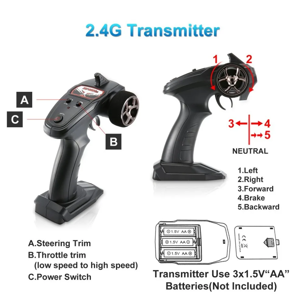 G173 1/16 2,4G 4WD независимая подвеска 40 км/ч Высокая Скорость игрушечные гоночные автомобили восхождение дистанционного Управление Багги дорожная детская машинка на ру подарок