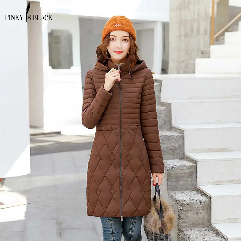 PinkyIsBlack 2018 Plus Size 5XL Winter Jacket Women Down Cotton Padded Coat Female Long Parkas Hooded Winter Coat Women Ourwear