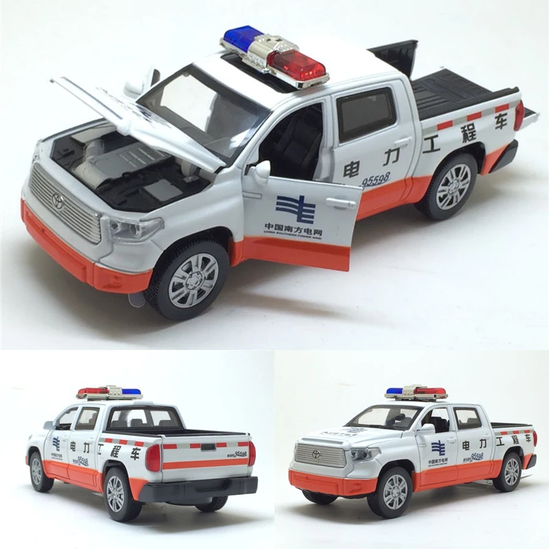 

1:32 Toyota Tundra Truck Alloy Diecast Car Model Pull Back Electronic Classical For Kids Toys Gifts Free Shipping