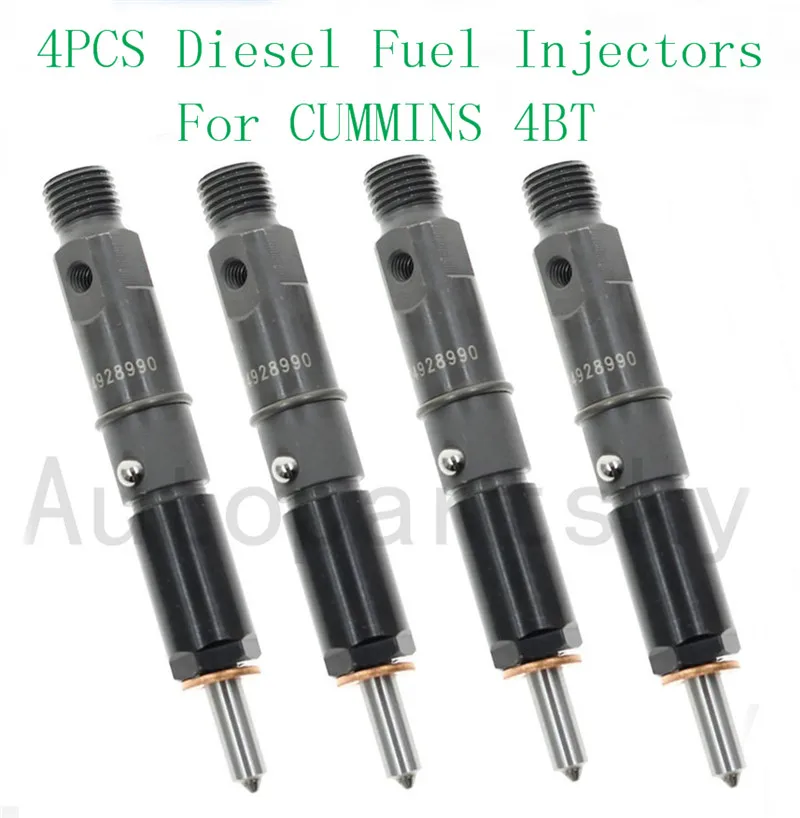

4 x High Quality Repair Replace Part for CUMMINS 4BT Engine Fuel Control Diesel Fuel Injectors Part # 4928990 390KAL59P6
